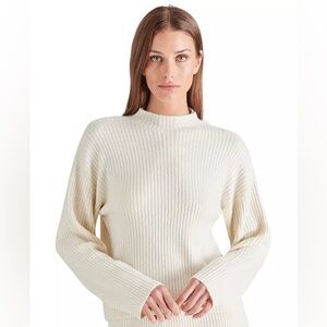Steve Madden Cream Turtleneck Sweater